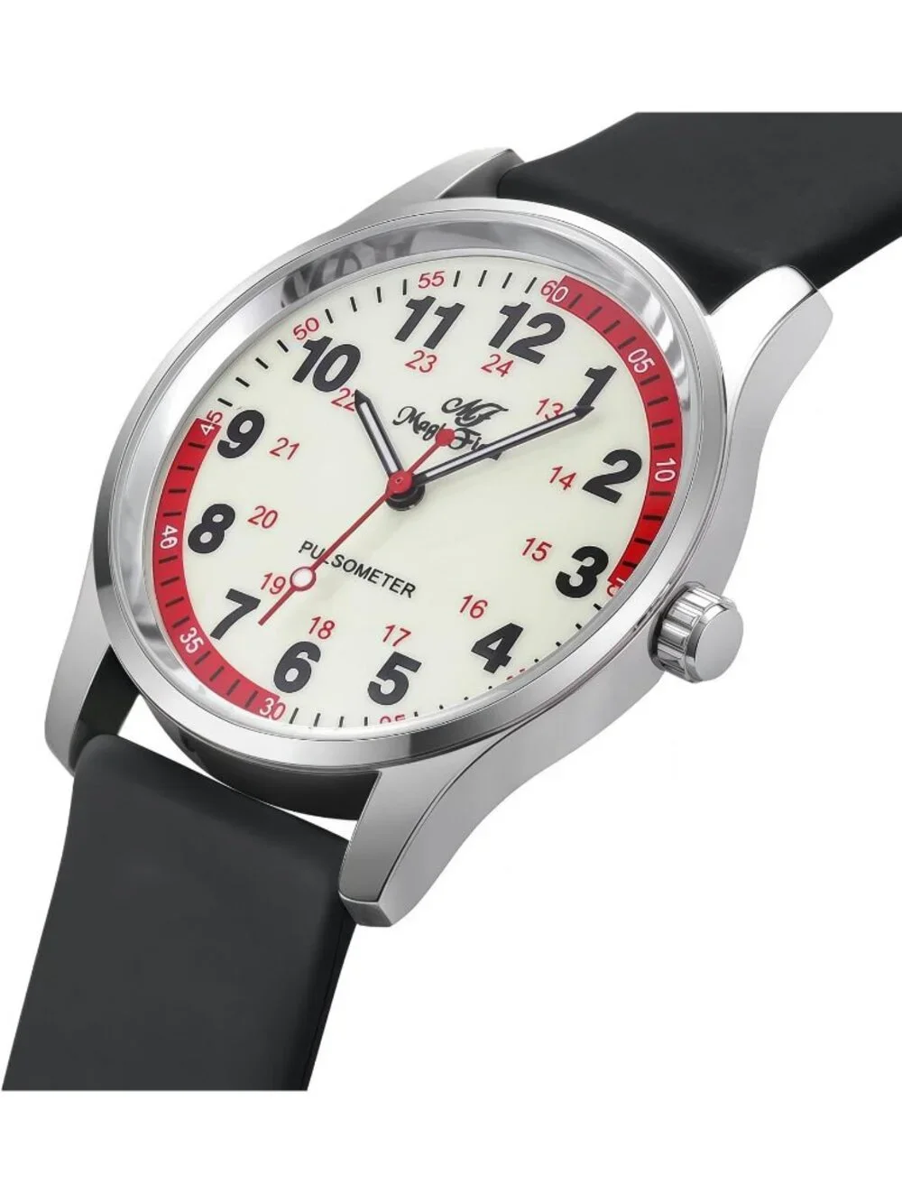 Women's Black Easy to Read Military Time Waterproof Luminous Fashion Wrist Watch